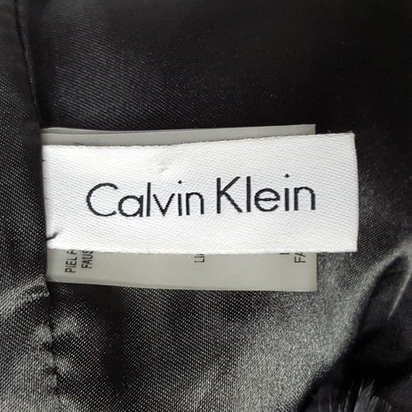 Calvin Klein Grey Faux Fur Cowl - Picture 2 of 5